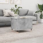 vidaXL Table basse Gris béton 60x44 5x45 cm Bois d'ingénierie