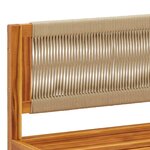 vidaXL Canapés d'angle de jardin et coussins 2Pièces bois massif d'acacia