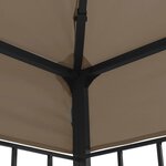 vidaXL Belvédère 3x3 m Taupe