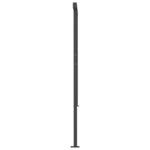 vidaXL Auvent manuel rétractable avec LED 6x3 m Anthracite