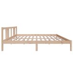 vidaXL Cadre de lit bois massif 180x200 cm super king
