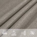 vidaXL Voile d'ombrage 160 g/m² carré gris clair 6x6 m PEHD