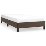 vidaXL Cadre de lit Marron 80x200 cm Similicuir