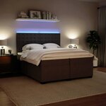 vidaXL Sommier à lattes de lit et matelas Gris clair 200x200cm Velours