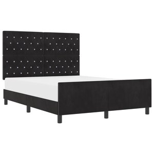 Cadre de lit vidaXL Noir 140x190 cm Velours