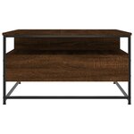vidaXL Table basse chêne marron 80x80x45 cm bois d'ingénierie