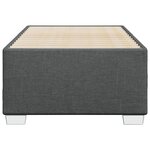 vidaXL Cadre de lit Gris foncé 100 x 200 cm Tissu