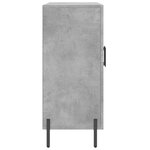 vidaXL Buffet gris béton 90x34x80 cm bois d'ingénierie
