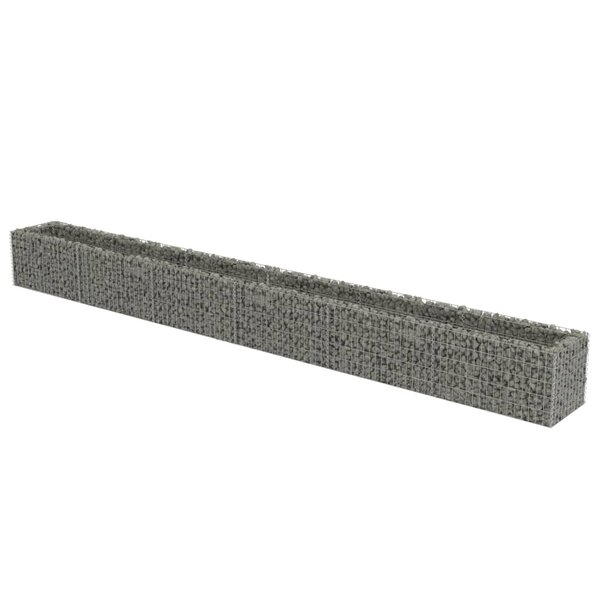 vidaXL Lit surélevé à gabion Acier galvanisé 540x50x50 cm