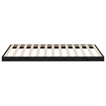 vidaXL Cadre de lit sans matelas noir 100x200 cm bois massif de pin