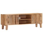 vidaXL Meuble TV 130x30x45 cm Bois d'acacia massif