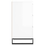 vidaXL Buffet blanc brillant 40x35x70 cm bois d'ingénierie