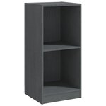 vidaXL Armoire d'appoint gris 35 5x33 5x76 cm bois de pin massif