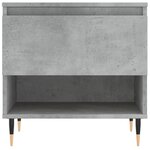 vidaXL Tables basses 2 Pièces gris béton 50x46x50 cm bois d'ingénierie