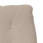 vidaXL Fauteuil relaxant Grise clair en tissu effet laine bouclée