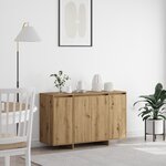 vidaXL Buffet en chêne Fait main bois d'ingénierie 120 x 41 x 75 cm