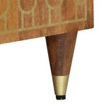 vidaXL Meuble TV 80x33x46 cm bois massif de manguier