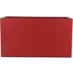Bac à fleurs GRANIT - 60 x 30 cm - Rouge