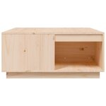 vidaXL Table basse 80x81x36 5 cm Bois massif de pin