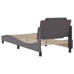 vidaXL Cadre de lit sans matelas gris 100x200 cm similicuir