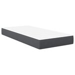Matelas ressorts ensachés vidaXL Gris foncé Moyen 100x200x20 cm Tissu