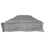 vidaXL Coussin de palette pour banc Gris 180x40x8 cm en tissu Oxford