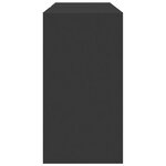 vidaXL Armoire d'évier noir 90x29x55 cm bois d'ingénierie