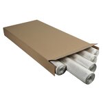 Recharge Papier Tableaux de conférence - 48 Feuilles 60g Quadrillé Bleu 63x98cm Blanc x 5 EXACOMPTA