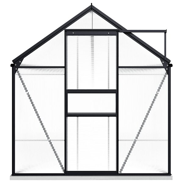 vidaXL Serre avec cadre de base Anthracite Aluminium 9 31 m²