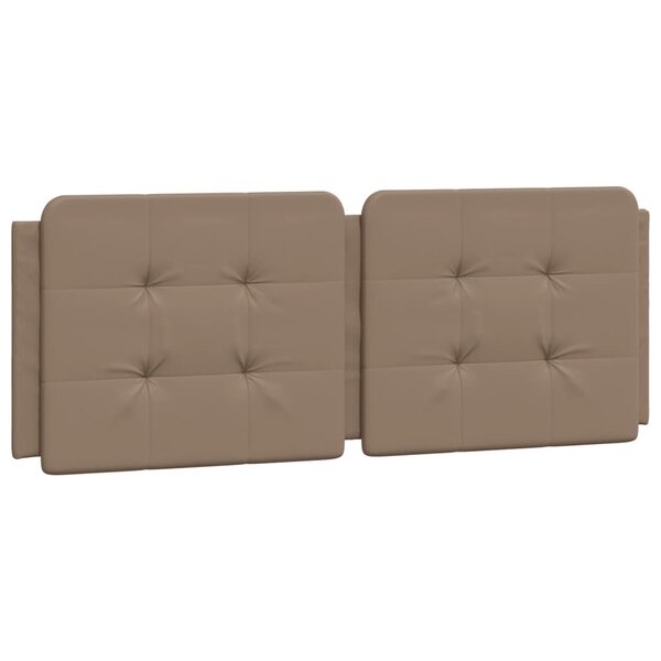 vidaXL Coussin de tête de lit cappuccino 120 cm similicuir