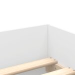 vidaXL Cadre de lit avec tiroirs sans matelas blanc 100x200 cm