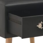 vidaXL Tables de chevet 2 Pièces Noir 40x35x40 cm Similicuir
