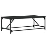 vidaXL Table basse Noir 100x50x35 cm Bois d'ingénierie
