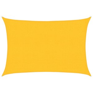 vidaXL Voile d'ombrage 160 g/m² Jaune 2 5x3 5 m PEHD