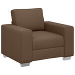 Fauteuil vidaXL Marron 59 cm en Tissu