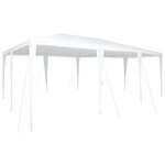 vidaXL Tente de fête blanche 6x4 m PE