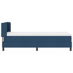 Lit à ressorts vidaXL avec matelas bleu 80x200 cm tissu