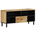 vidaXL Meuble TV 100x33x46 cm bois massif de manguier