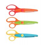 Lot de 3 ciseaux à cranter 16 cm assortis
