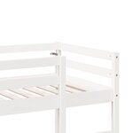 vidaXL Cadre de lit superposé sans matelas blanc 75x190 cm pin massif