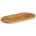 vidaXL Dessus de table 110x50x3 8 cm ovale bois massif de manguier