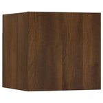 vidaXL Meuble TV mural Chêne marron Bois d'ingénierie