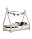 Lit cabane enfant NAKANA 90 x 200 beige