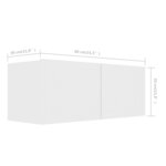 vidaXL Ensemble de meubles TV 4 Pièces Blanc Bois d'ingénierie