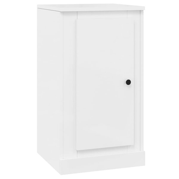 vidaXL Buffet blanc brillant 37 5x35 5x67 5 cm bois d'ingénierie