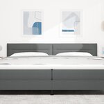 vidaXL Tête de Lit Design Lignes Gris Foncé 100 cm Tissu