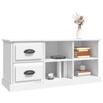 vidaXL Meuble TV blanc 102x35 5x47 5 cm bois d'ingénierie