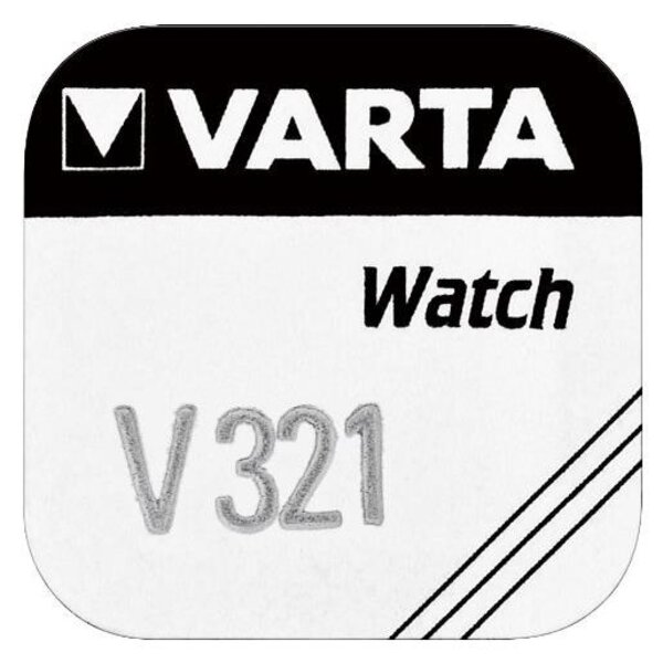 Pile oxyde argent pour montres V321 (SR65) 1,55 Volt VARTA