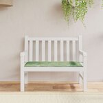 vidaXL Coussin de banc de jardin motif de feuilles 120x50x4 cm