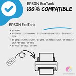 Pack compatible avec EPSON 104 ECOTANK  4 bouteilles d'encre